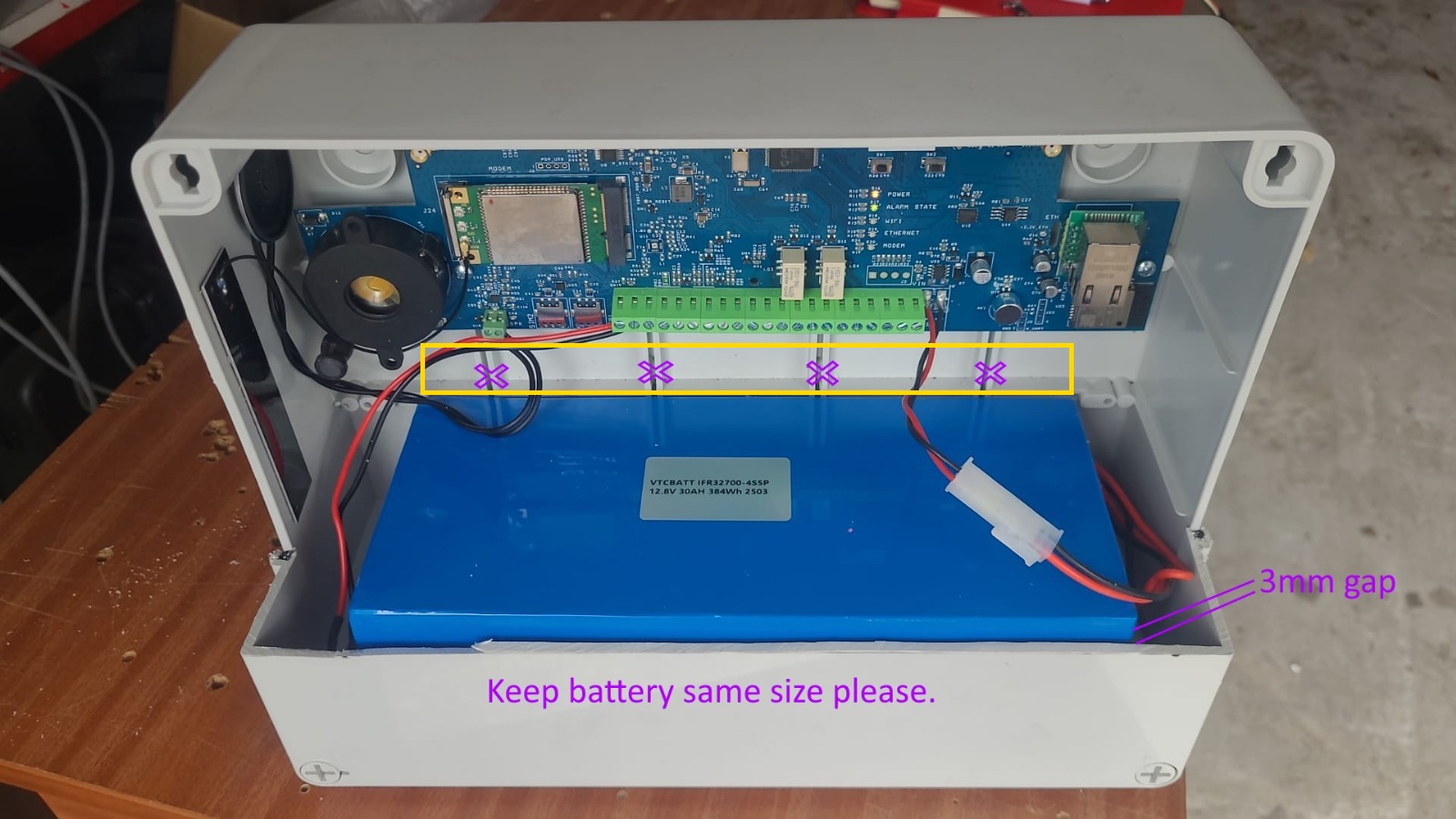 Custom LiFePO4 battery pack for solar security equipment